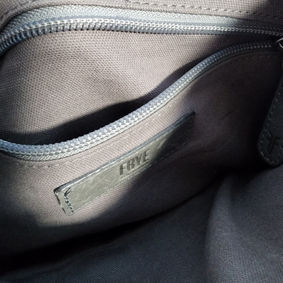 FRYE Dark 🩶 Grey Leather Women's Bag - Picture 9 of 12